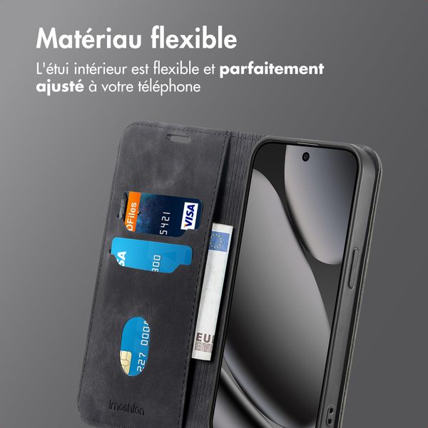 imoshion Étui de téléphone portefeuille Slim Google Pixel 10 Pro XL - Noir
