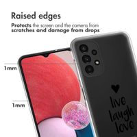 imoshion Coque Design Samsung Galaxy A13 (4G) - Live Laugh Love