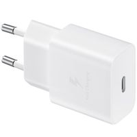 Samsung Adaptateur secteur original - Chargeur - Connexion USB-C - Charge rapide - 15W - Blanc