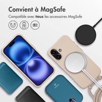 imoshion Coque de couleur avec cordon amovible MagSafe iPhone 16 - Nude