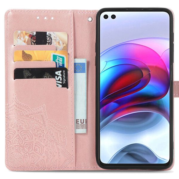 imoshion Etui de téléphone Mandala Motorola Moto G100 -Rose Champagne