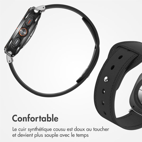 imoshion Bracelet en cuir Samsung Galaxy Watch Ultra - Noir