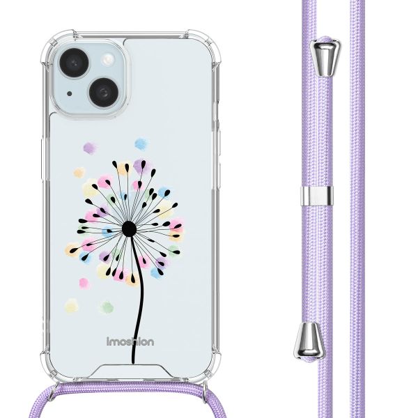 imoshion Coque Design avec cordon Apple iPhone 15 - Sandstone Dandelion