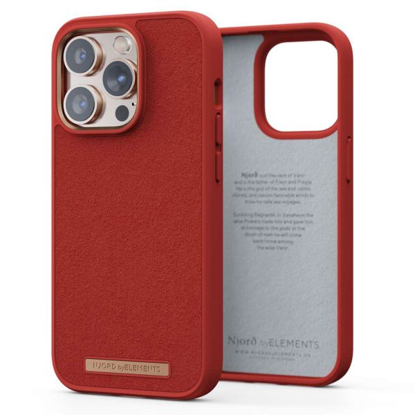 Njorð Collections Coque daim Comfort+ iPhone 14 Pro - Burnt Orange