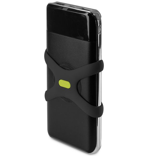 Bone ﻿Support de téléphone pour vélo universel avec Power Strap Bike Tie Pro4 - Noir