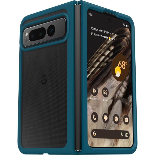 OtterBox Coque arrière Thin Flex Google Pixel Fold - Transparent/Bleu