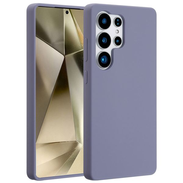 Accezz Coque Liquid Silicone avec MagSafe Samsung Galaxy S25 Ultra - Lavender Gray