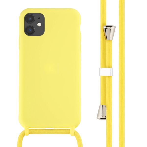 imoshion Coque en silicone avec cordon Apple iPhone 11 - Jaune