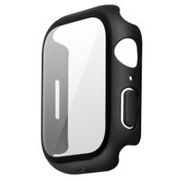 Uniq Legion Coque Apple Watch avec protection d'écran en Verre Trempé Apple Watch 7-9 - 41 mm - Midnight Black