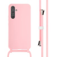 imoshion Coque en silicone avec cordon Samsung Galaxy A54 (5G) - Rose