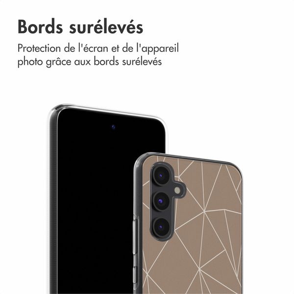 imoshion Coque Design Samsung Galaxy A54 (5G) - Graphic Lines Beige