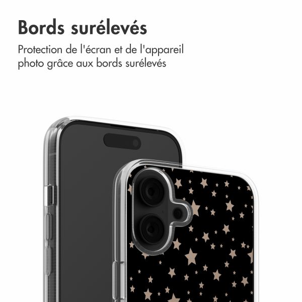 imoshion Coque Design Apple iPhone 16 - Stars Beige Reverse