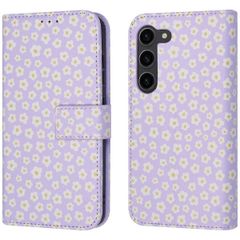 imoshion Étui de télephone portefeuille Design Samsung Galaxy S23 - White Daisy