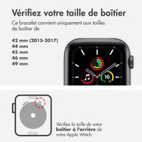 UAG Pathfinder | Bracelet en silicone réversible pour l'Apple Watch Series 1 à 10 / SE / Ultra (2) (44/45/46/49 mm) - Noir/Titane