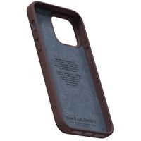 Njorð Collections Coque en cuir véritable iPhone 14 Pro Max - Brown