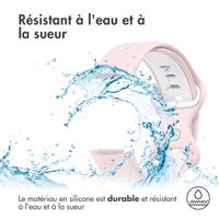 imoshion Bracelet sportif en silicone Fitbit Charge 5 / Charge 6 - Rose / Blanc