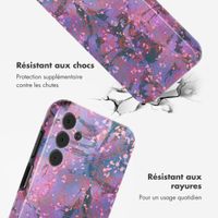 Selencia Coque arrière Vivid Samsung Galaxy A15 (5G) - Fresh Paint Flower Orange