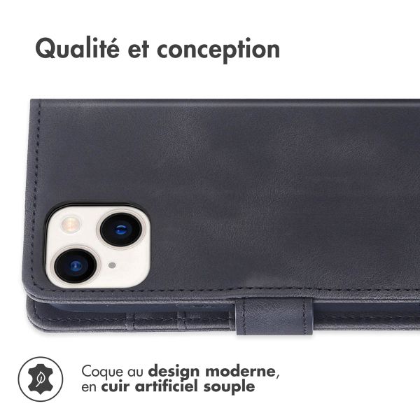 imoshion Etui de télephone portefeuille avec cordon Apple iPhone 15 - Noir