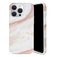 Selencia Aurora Coque Fashion Apple iPhone 15 Pro Max - Powder White Marble