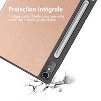 imoshion Coque tablette Trifold Lenovo Tab P12 - Rose Doré