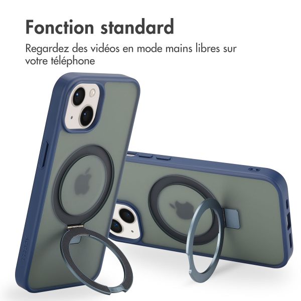 Accezz Coque Ring Stand avec MagSafe iPhone 13 - Blue