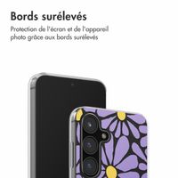 imoshion Coque Design Samsung Galaxy S24 FE - Tropical Violet Flowers Connect