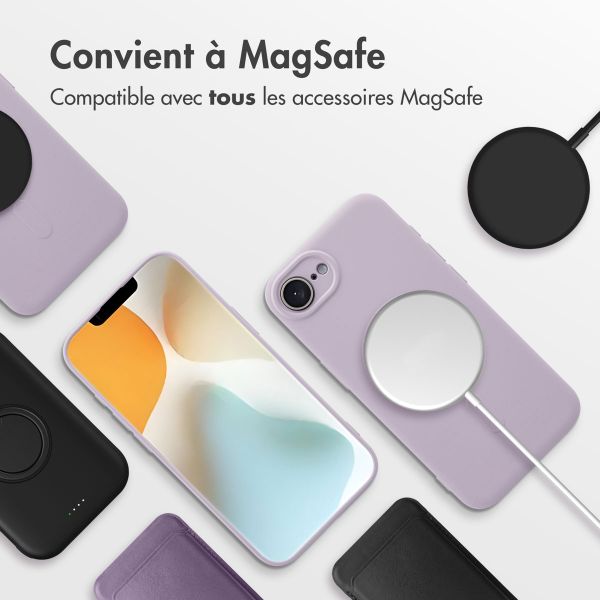 imoshion Coque Couleur avec MagSafe iPhone 16e - Violet