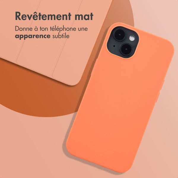 imoshion Coque Couleur Apple iPhone 13 - Apricot Crush Orange