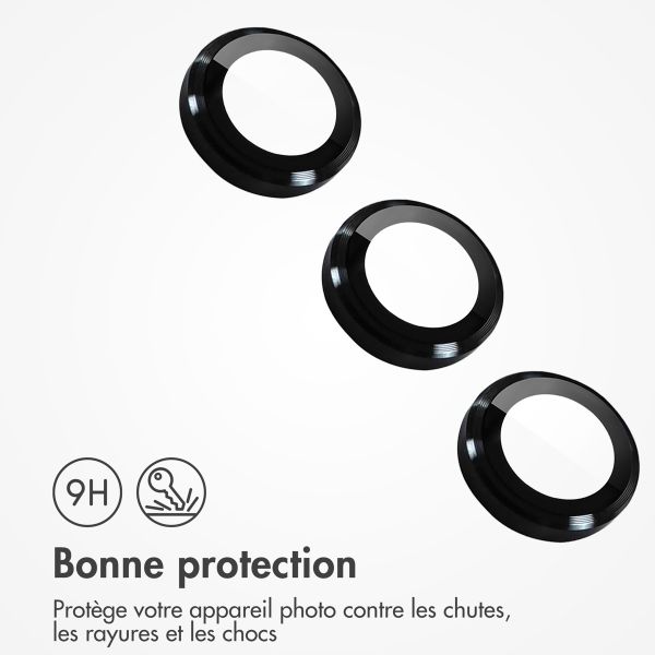 imoshion Lot de 2 protections d'objectif de caméra Samsung Galaxy S25 Plus- Noir