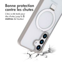 Accezz Coque Ring Stand avec MagSafe Samsung Galaxy S25 - Gris