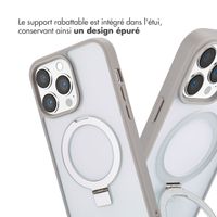Accezz Coque Ring Stand avec MagSafe Apple iPhone 14 Pro Max - Gris
