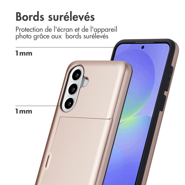 imoshion Coque arrière avec porte-cartes Samsung Galaxy A36 / A56 - Rose Doré
