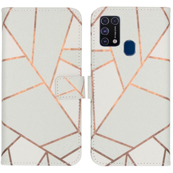 imoshion Coque silicone design Samsung Galaxy M31 - White Graphic