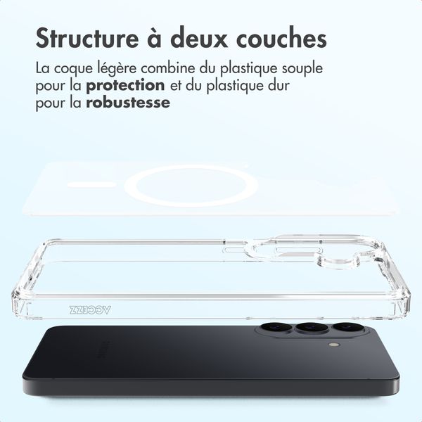 Accezz Coque arrière Xtreme Impact avec MagSafe Samsung Galaxy S26 - Transparent