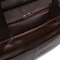 The Chesterfield Brand Sac ordinateur 17 pouces Ryan - Cuir véritable - Brun foncé