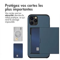 imoshion Coque arrière avec porte-cartes Apple iPhone 12 (Pro) - Bleu foncé