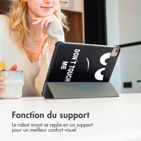 imoshion Coque tablette Design Trifold Samsung Galaxy Tab A11 Plus / A9 Plus - Don't touch