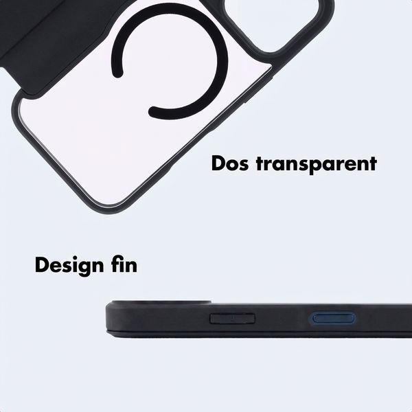 imoshion Bookcase transparente avec MagSafe Apple iPhone 17 Pro Max - Noir