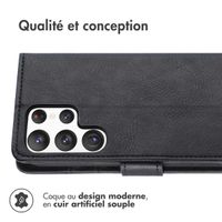 imoshion Étui de téléphone portefeuille Luxe Samsung Galaxy S23 Ultra - Noir