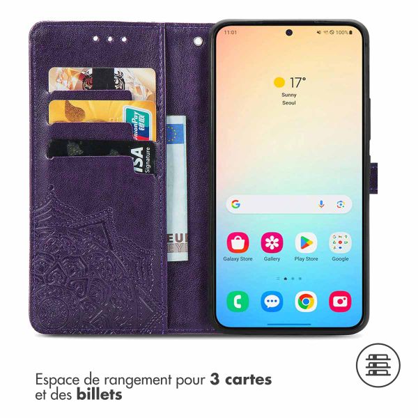 imoshion Etui de télephone Mandala Samsung Galaxy S24 Plus - Violet