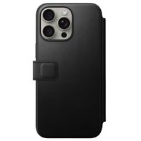 Nomad Étui de télephone portefeuille Modern Leather Folio Apple iPhone 15 Pro Max - Noir