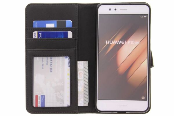 Étui de télephone portefeuille Huawei P10 Lite - Noir