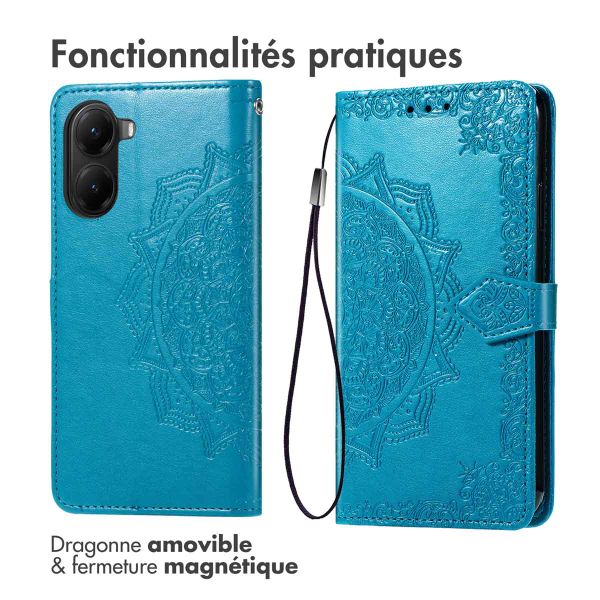 imoshion Etui de télephone Mandala Xiaomi Poco X7 Pro - Turquoise
