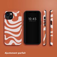 Selencia Coque arrière Vivid Apple iPhone 13 - Dream Swirl Orange