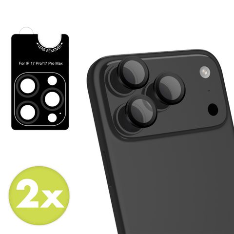 imoshion Protection d'objectif d'appareil photo (pack de 2) Apple iPhone 17 Pro / 17 Pro Max - Noir