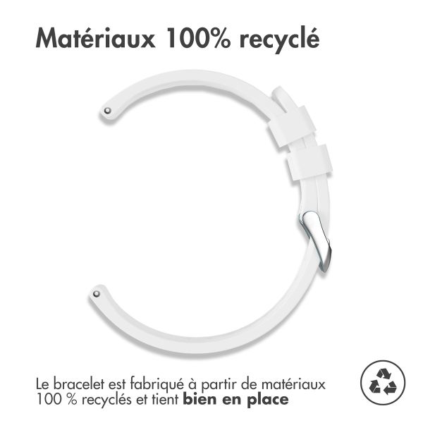imoshion Bracelet en silicone - Connexion universelle de 22 mm - Blanc