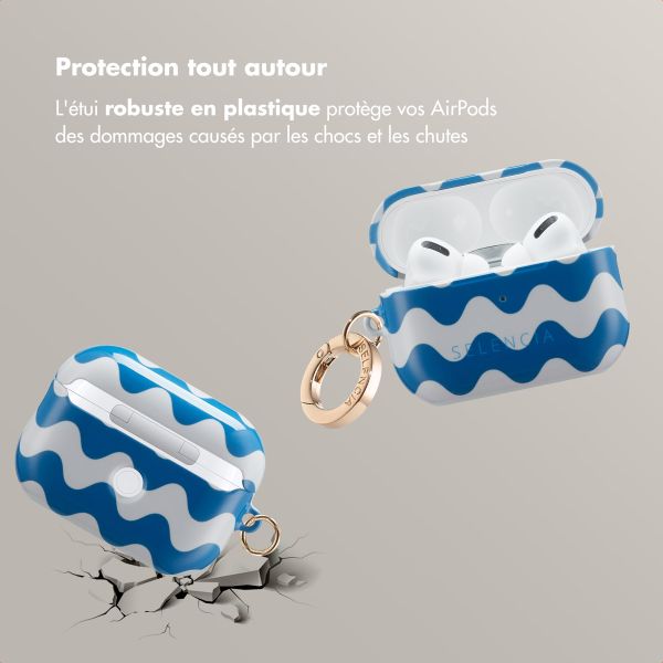 Selencia Coque Vivid Apple AirPods Pro 2 - Wave Vibes Classic Blue