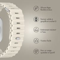 Accezz Bracelet Ocean Apple Watch Series 1 - 9 / SE (38/40/41 mm) | Series 10 / 11 (42 mm) - Lumière stellaire