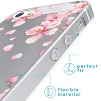 imoshion Coque Design iPhone 5 / 5s / SE - Fleur - Rose