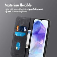 imoshion Étui de téléphone portefeuille Slim Samsung Galaxy A55 - Noir
